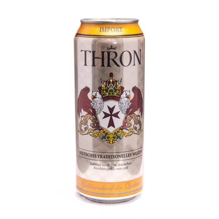 German Beverage Thron Weizen / Немецкий напиток трон пшеничное пиво 0,5 бан.