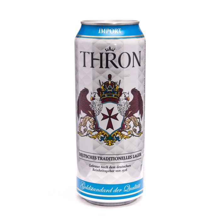 German Beverage Thron Lager / Немецкий напиток трон лагер 0,5 бан.