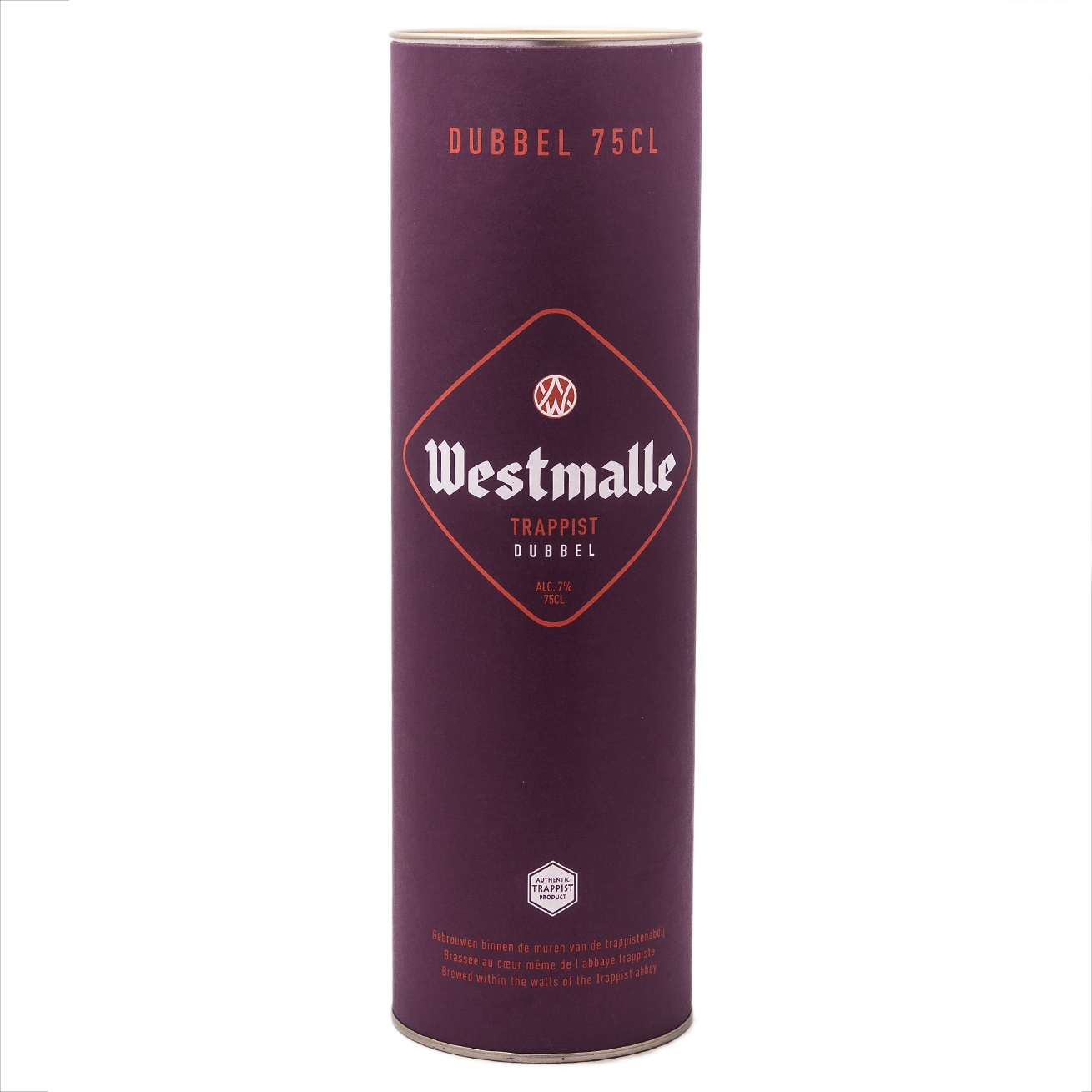 Westmalle Trappist Dubbel в подарочном тубусе/Траппист Дюбель 0,75 бут.