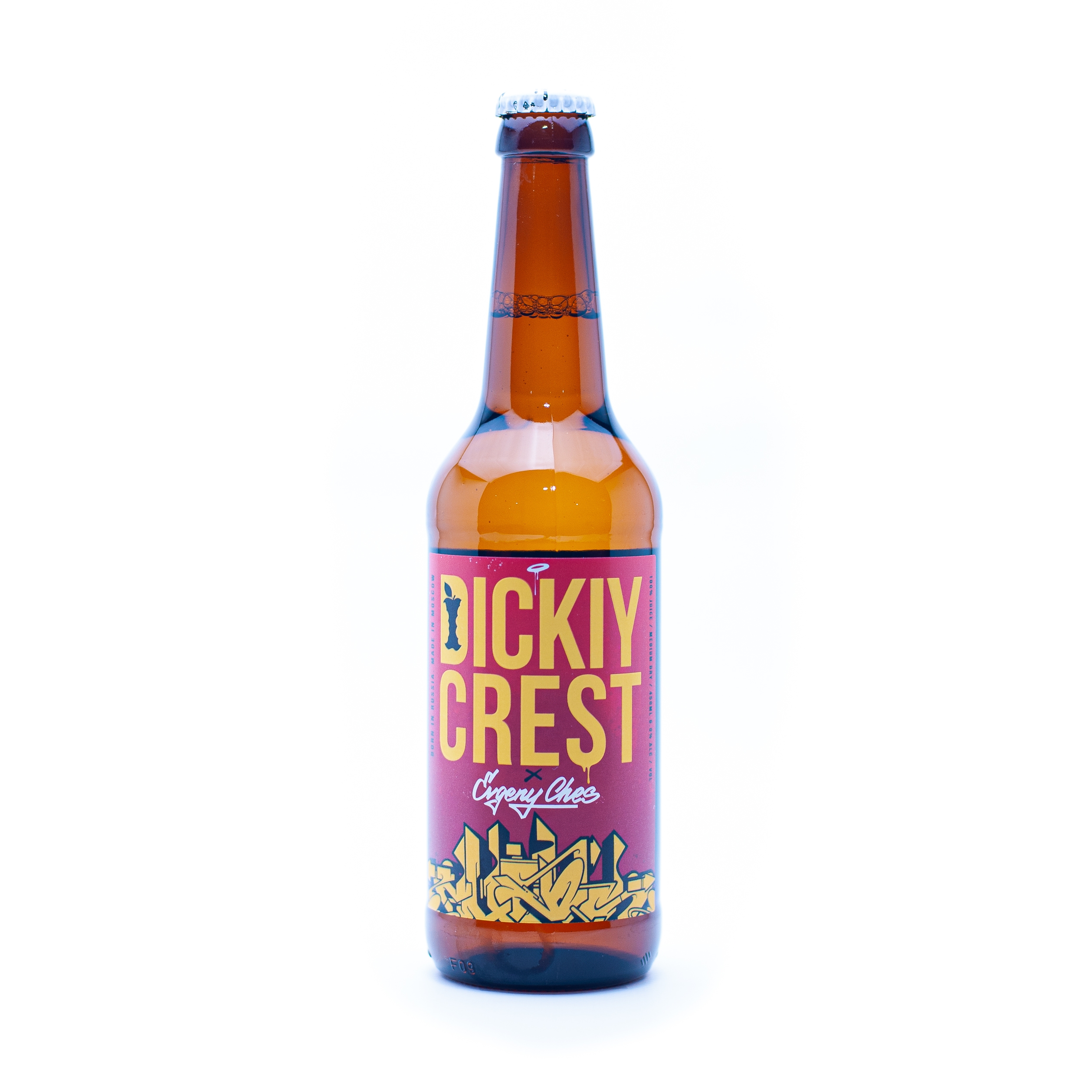 Сидр Rebel Apple Dickiy Crest Medium Dry / Сидр Мятежное яблоко Дикий хребет Полусухой 0,45 бут.