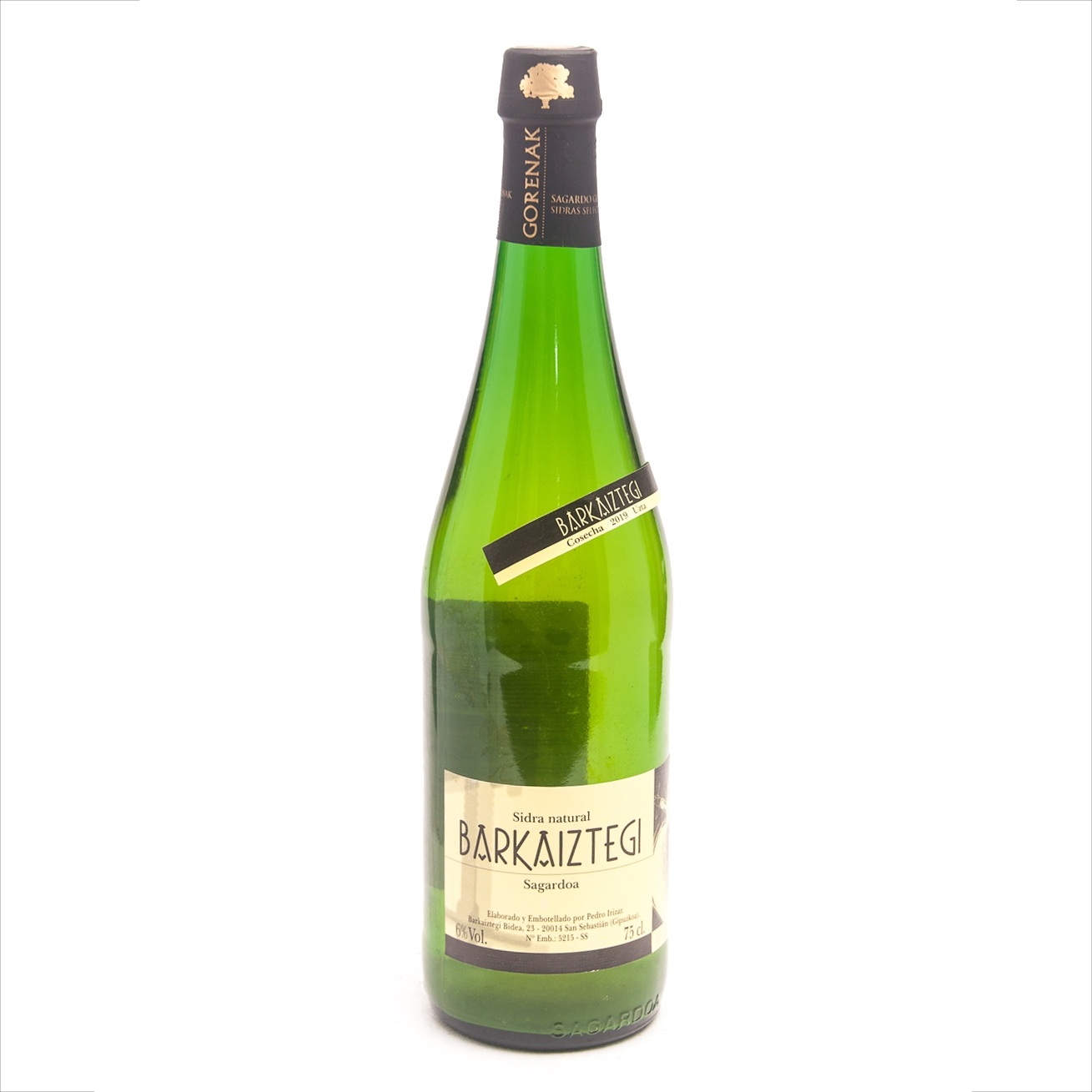 Сидр Barkaiztegi Gorenak Natural / Горенак натуральный 0,75 бут. (Пробка-Эскансиадор)