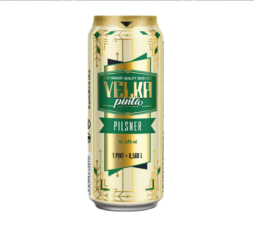 Velka Pinta Pilsner / Большая пинта Пильзнер 0,568 бан.