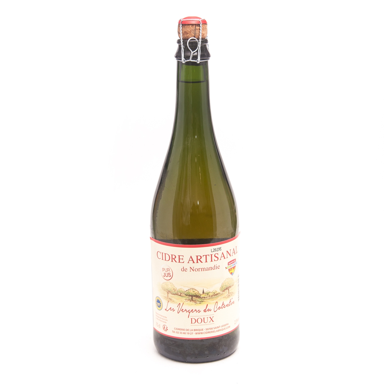 Сидр Bouche Les Vergers Artisanal de Normandie Doux /  Буш ремесленный Нормандия сладкий 0,75 бут.