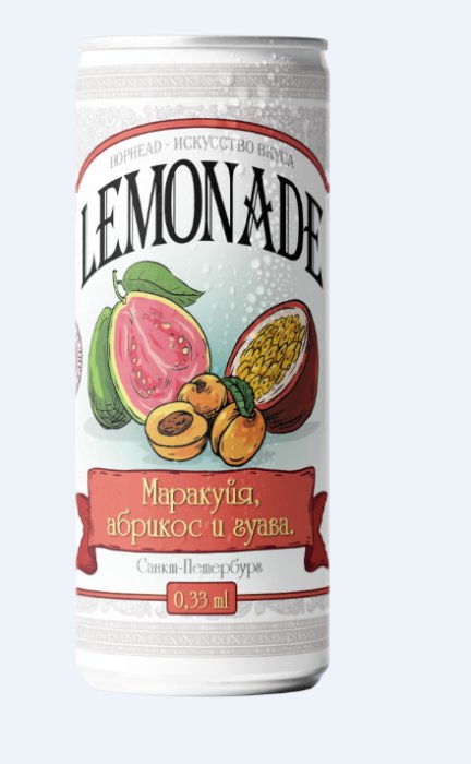 Лимонад Хоп-Хед Маракуйя Абрикос Гуава 0,33 бан.