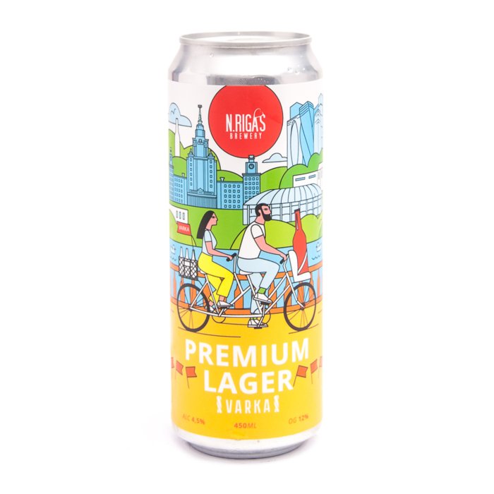 N.Riga's Varka Premium Lager / Премиальный лагер Варка 0,45 бан.