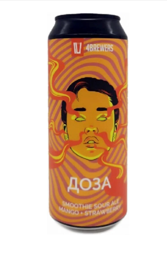 4Brewers Доза Mango Strawberry / Манго-клубника 0,45 бан.