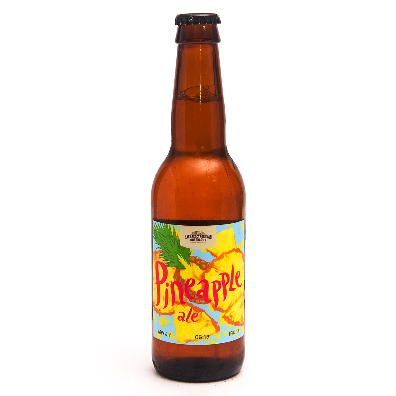 Василеостровская Pineapple Ale ./ Ананасовый эль 0,33 бут.