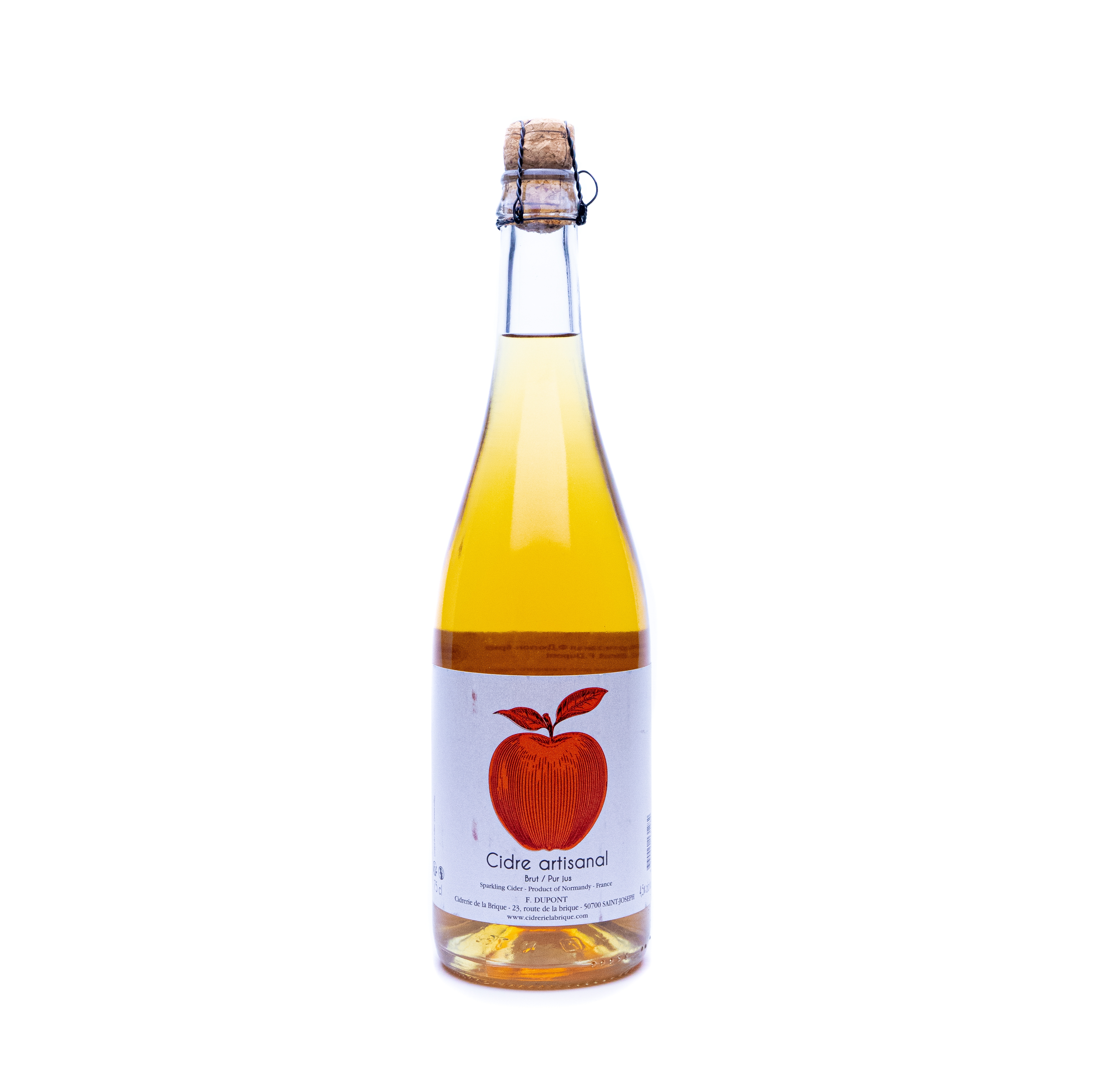 Cidre La Brique Brut F.DUPONT / Сидр Ла Брик брют Ф. Дюпон 0,75 бут.