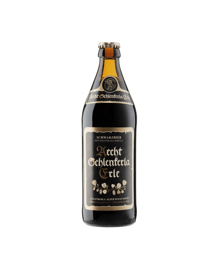 Schlenkerla Erle Schwarzbier / Чёрное пиво копчёное на ольхе 0,5 бут.