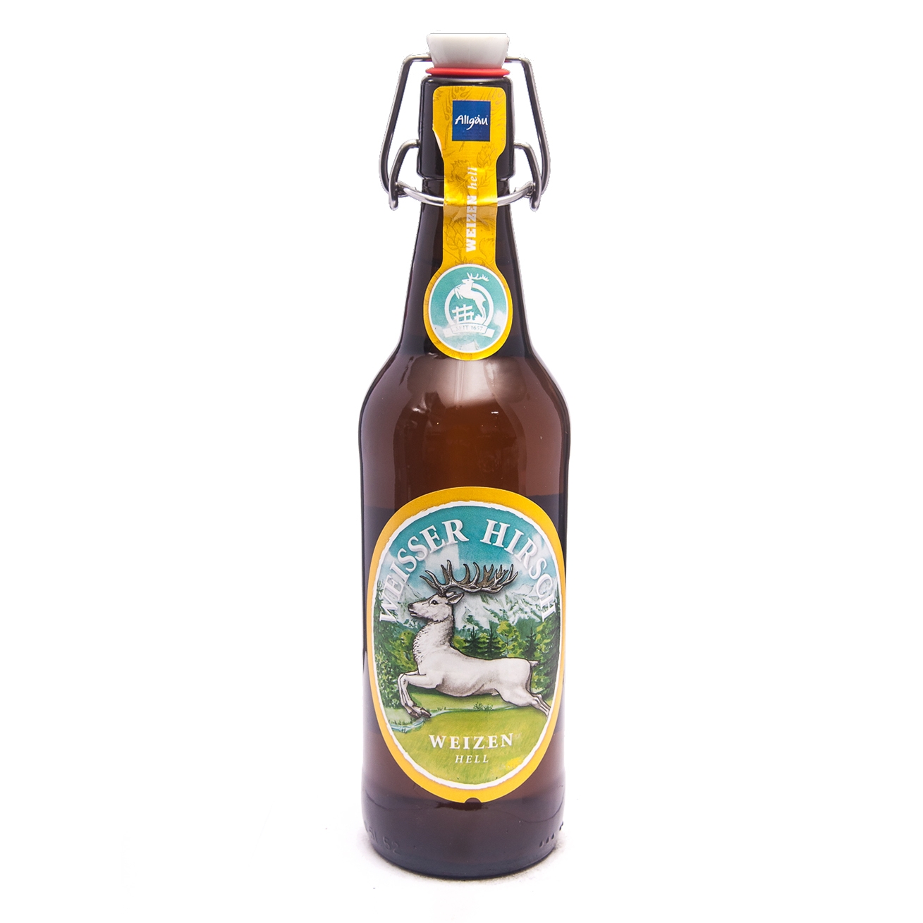 Hirschbrau Weisser Hirsch / Белый олень пшеничное пиво 0,5 бут.
