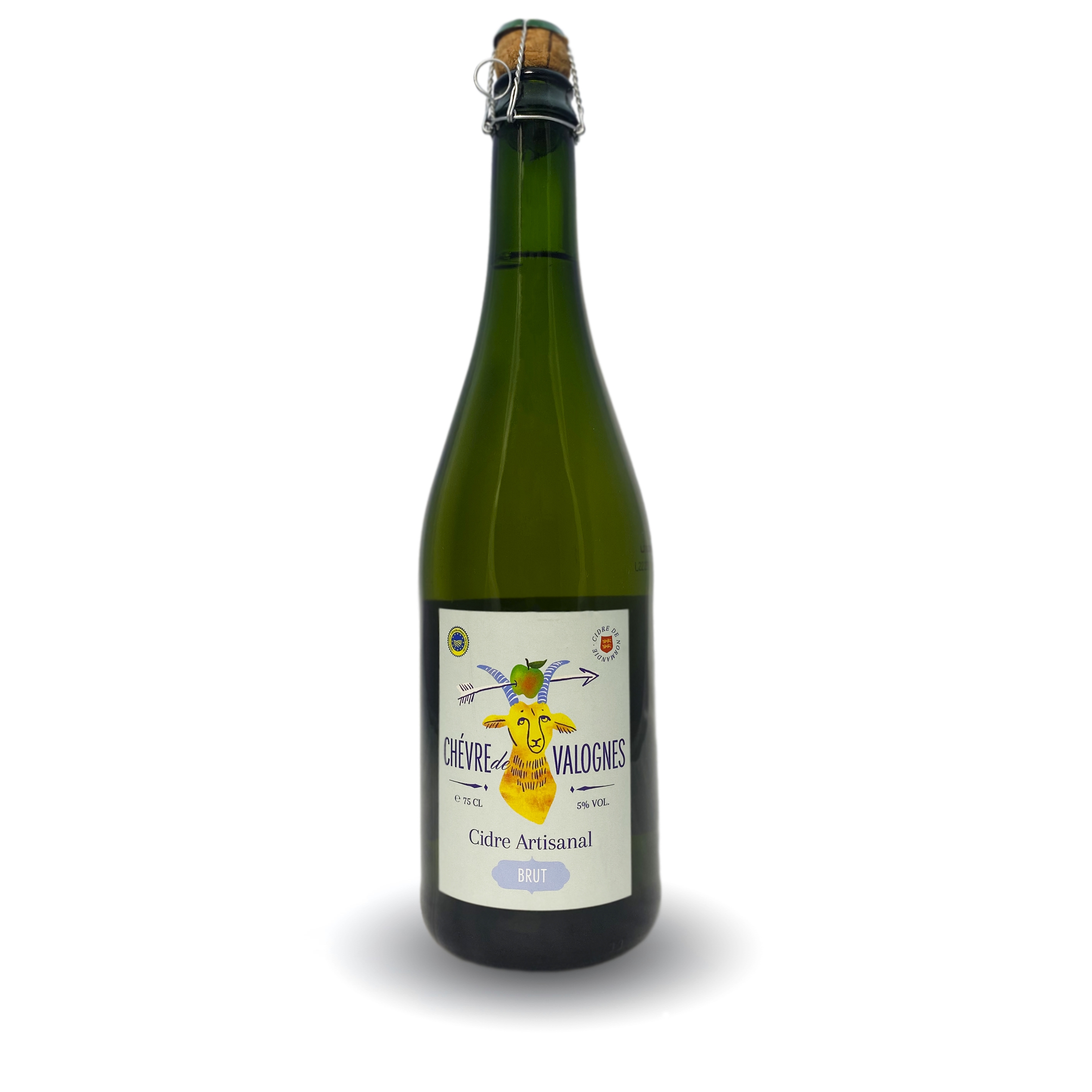 Сидр Chevre De Valognes Artisanal Brut / Шевр де Валонь ремесленный сухой сидр 0,75 бут.