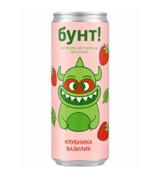 Лимонад 4Brewers Бунт Клубника Базилик 0,33 бан. 