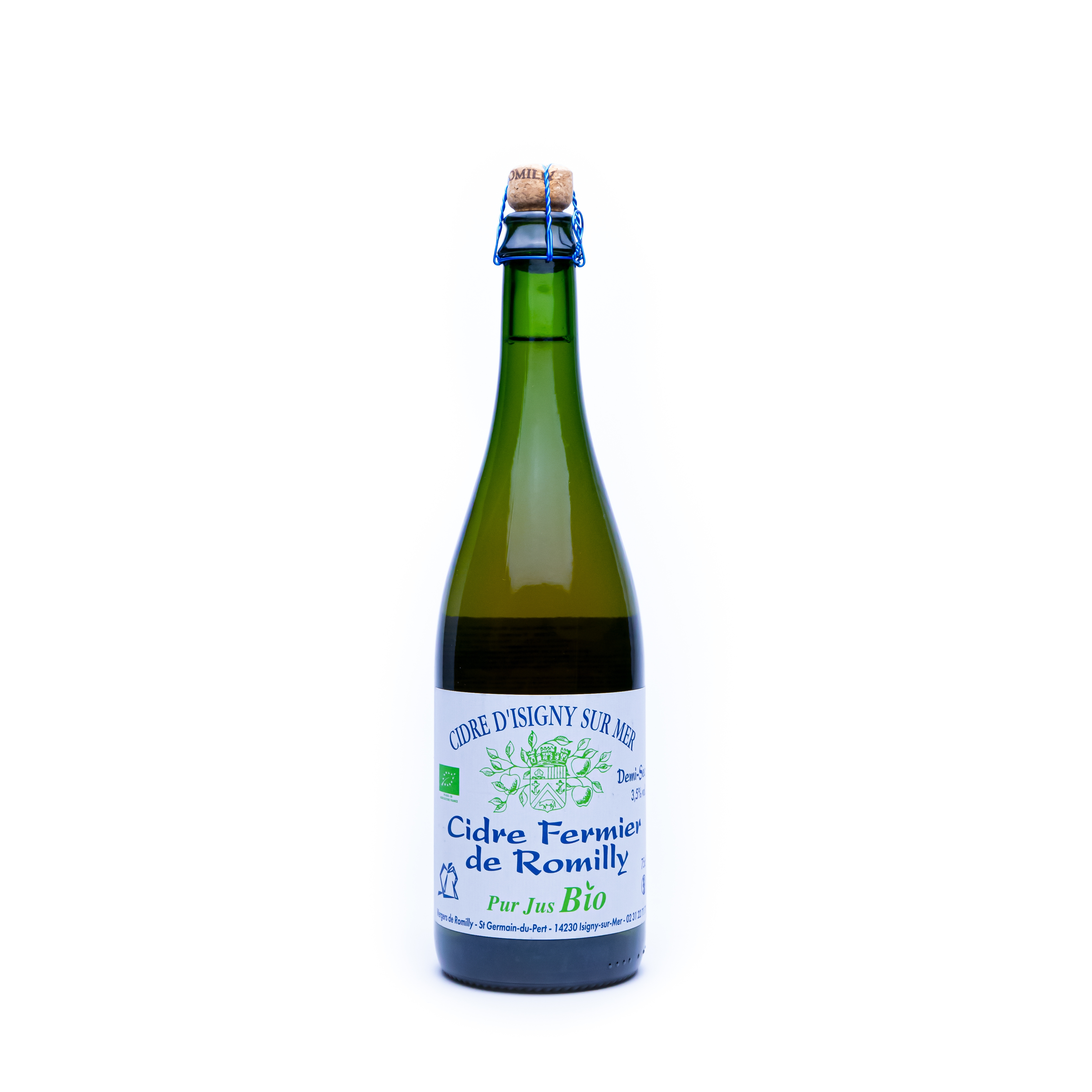 Сидр Fermier de Romilly Bio Demisec / Фермерский Ромийи органик полусухой 0,75 бут.