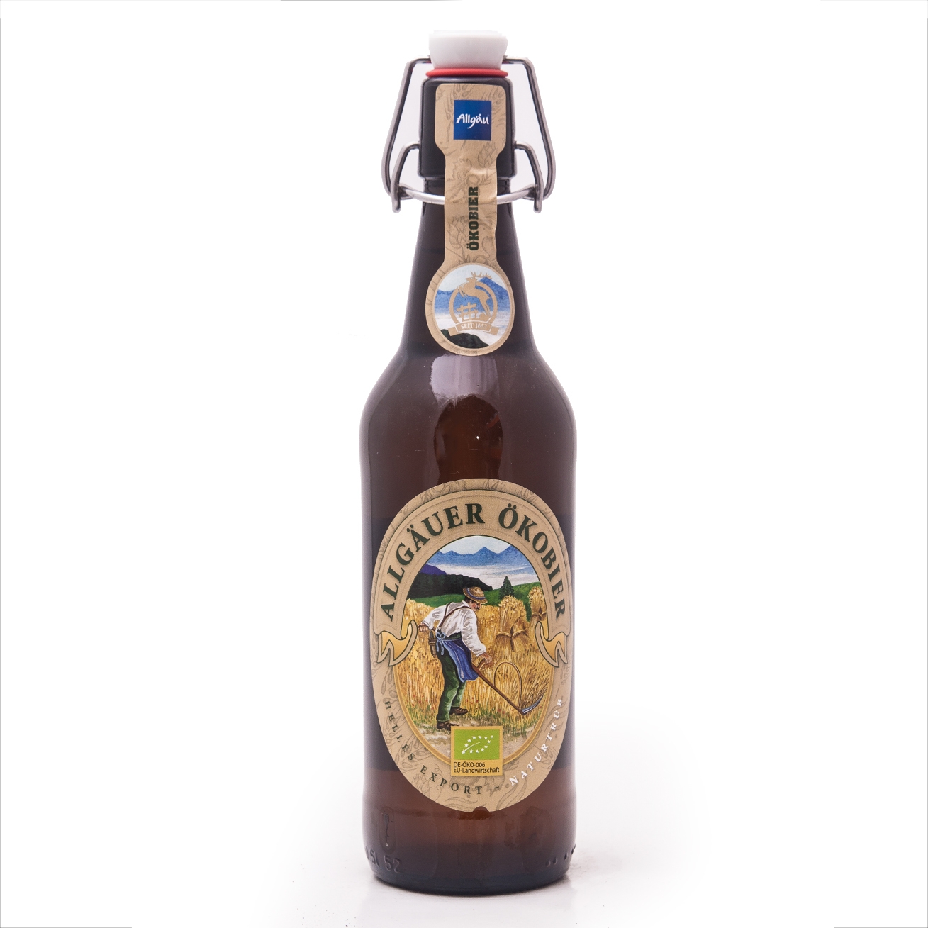 Hirschbrau Allgauer Okobier Helles / Хиршбрау Альгойское Органическое Светлое0,5 бут.