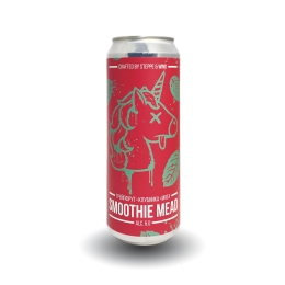 Мёд Steppe&Wind Smoothie Mead Grapefruit Strawberry Mint/Медовуха грейпфрут клубника мята 0,45 бан