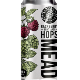 Мёд Steppe&Wind Raspberry Mint And Hops Mead/ Медовуха с малиной, мятой и хмелем 0,45 бан.